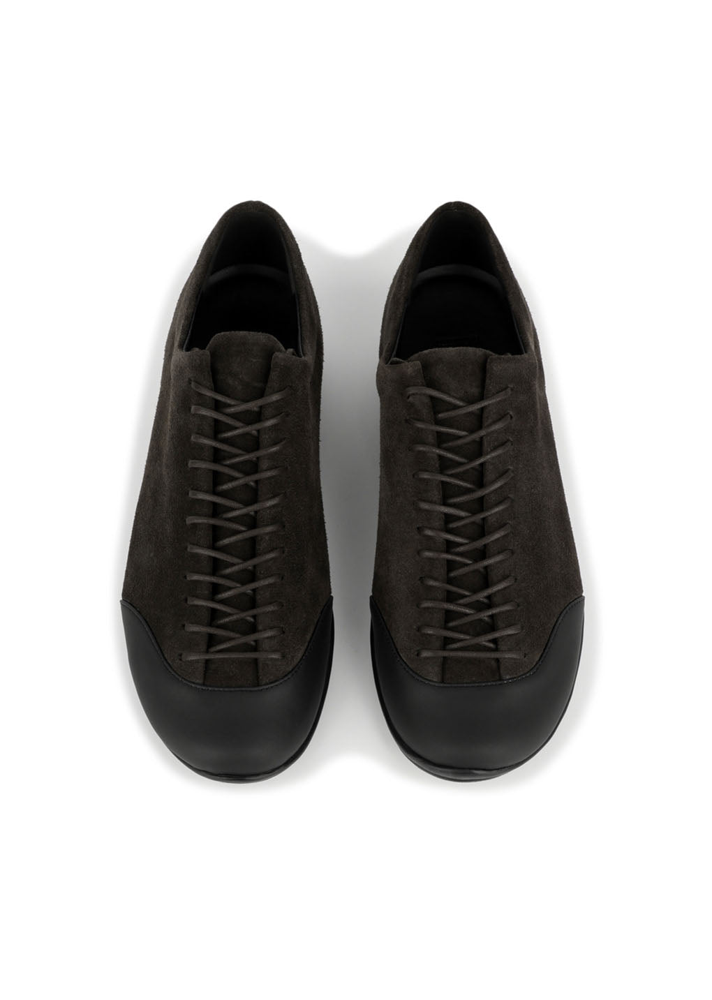 vibram lace-up sneakers, dark brown
