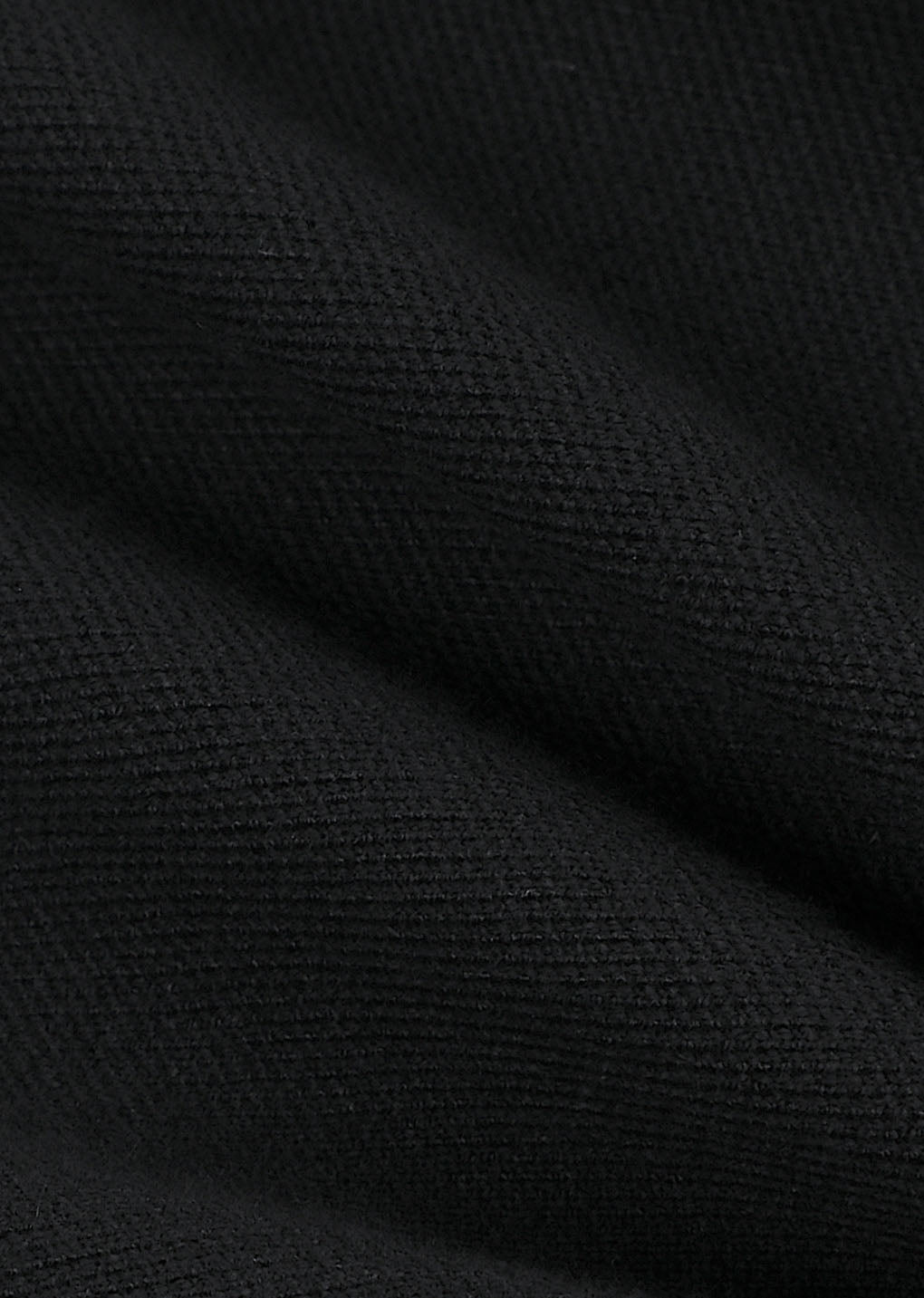 men's curved silhouette cardigan, black