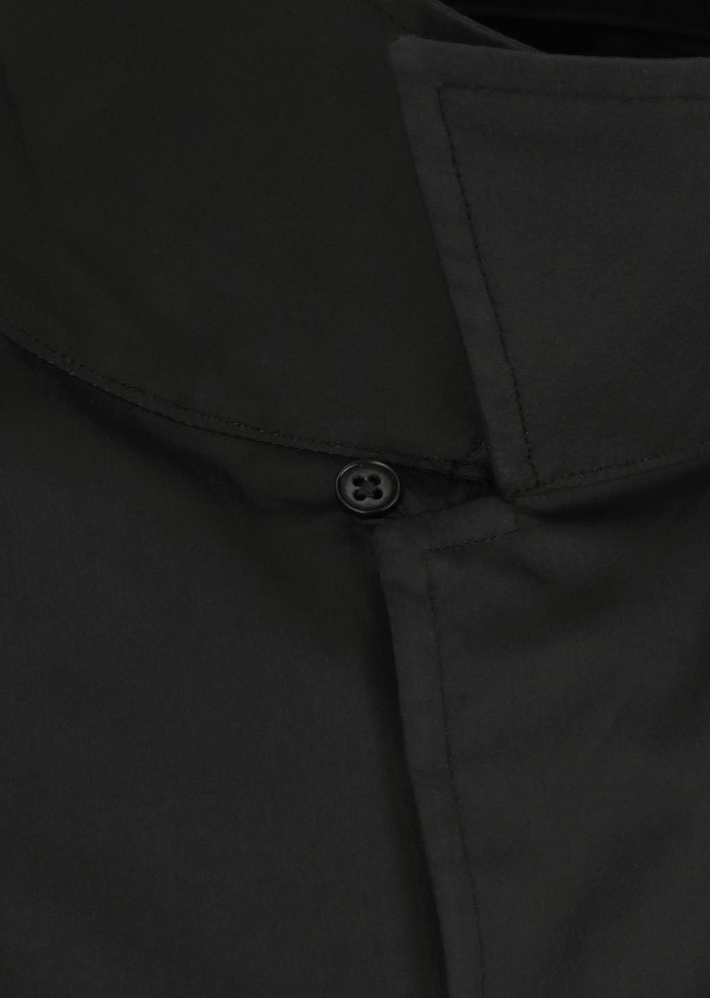 open collar shirt, black