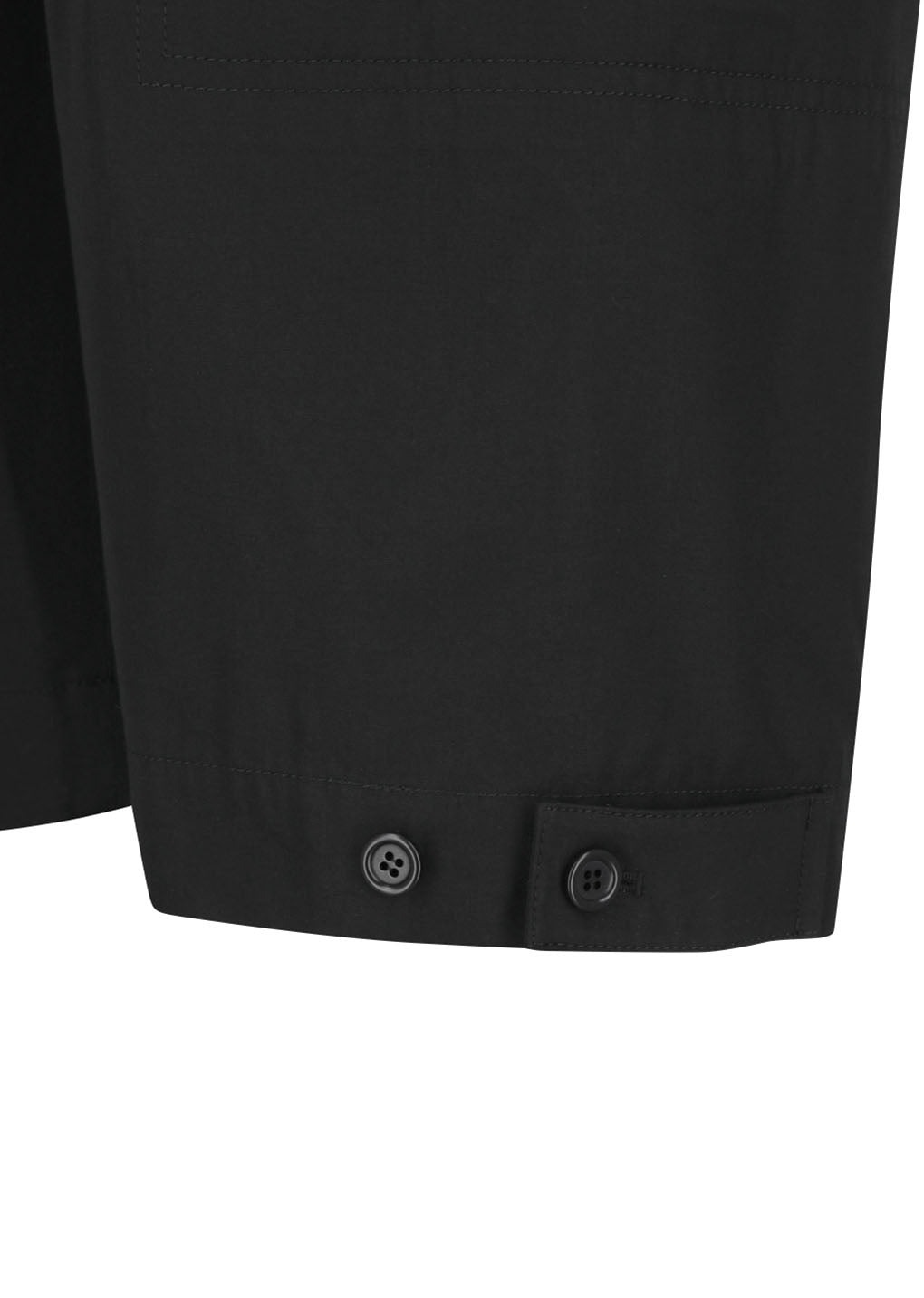 pocket banding pants, black