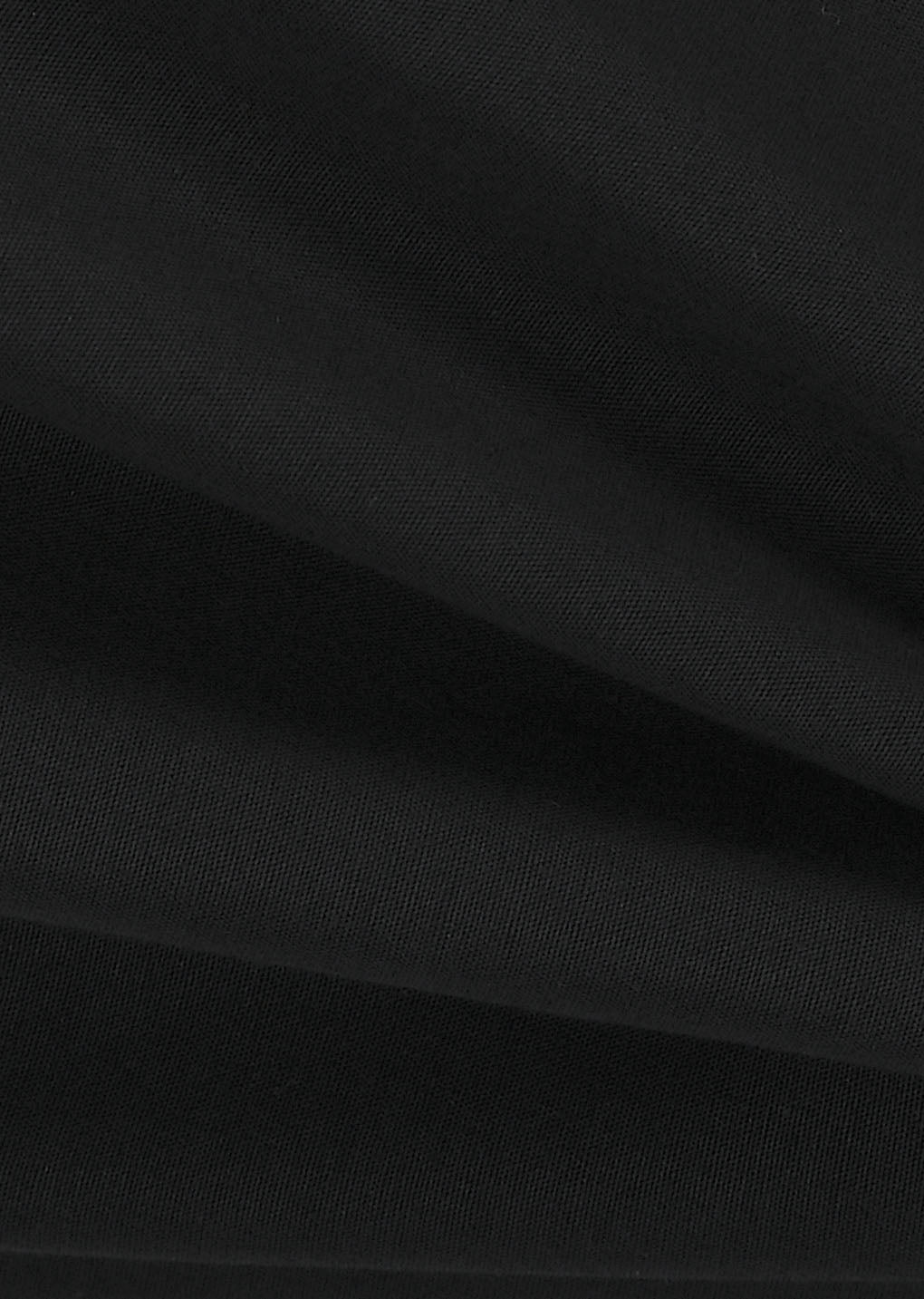 wide bermuda pants, black