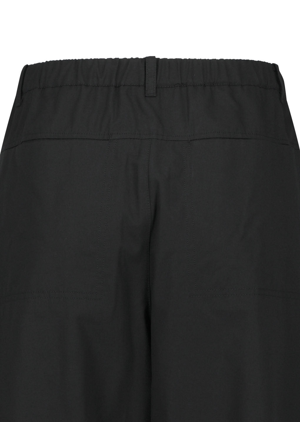 pocket banding pants, black