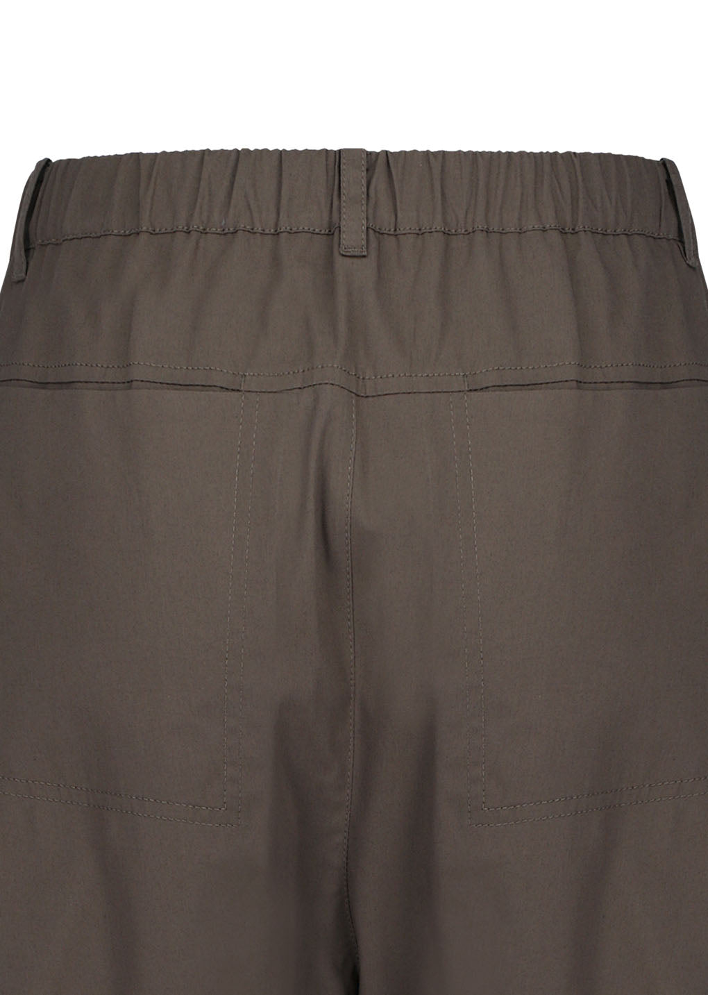 pocket banding pants, brown