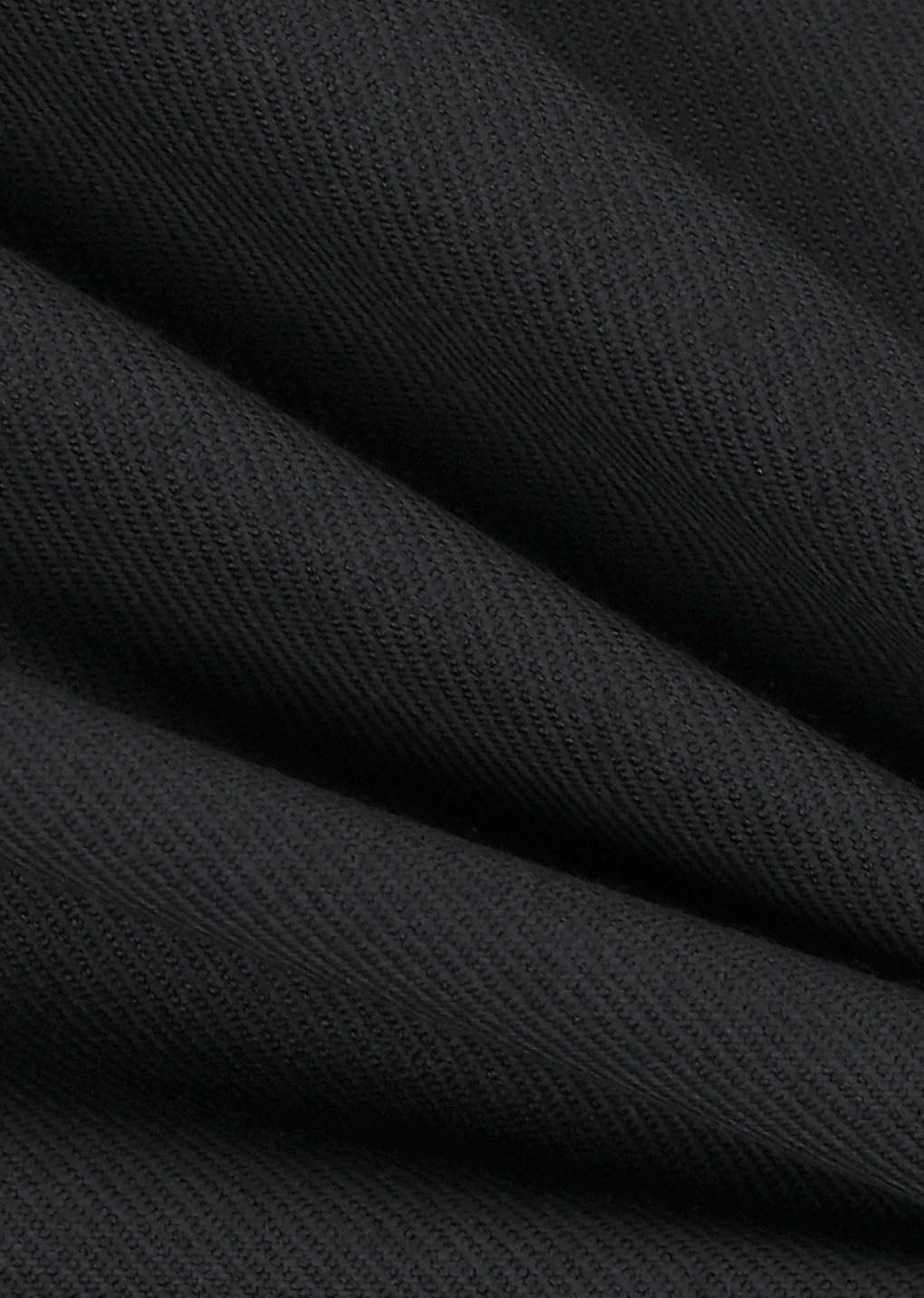 wool flared pants, black