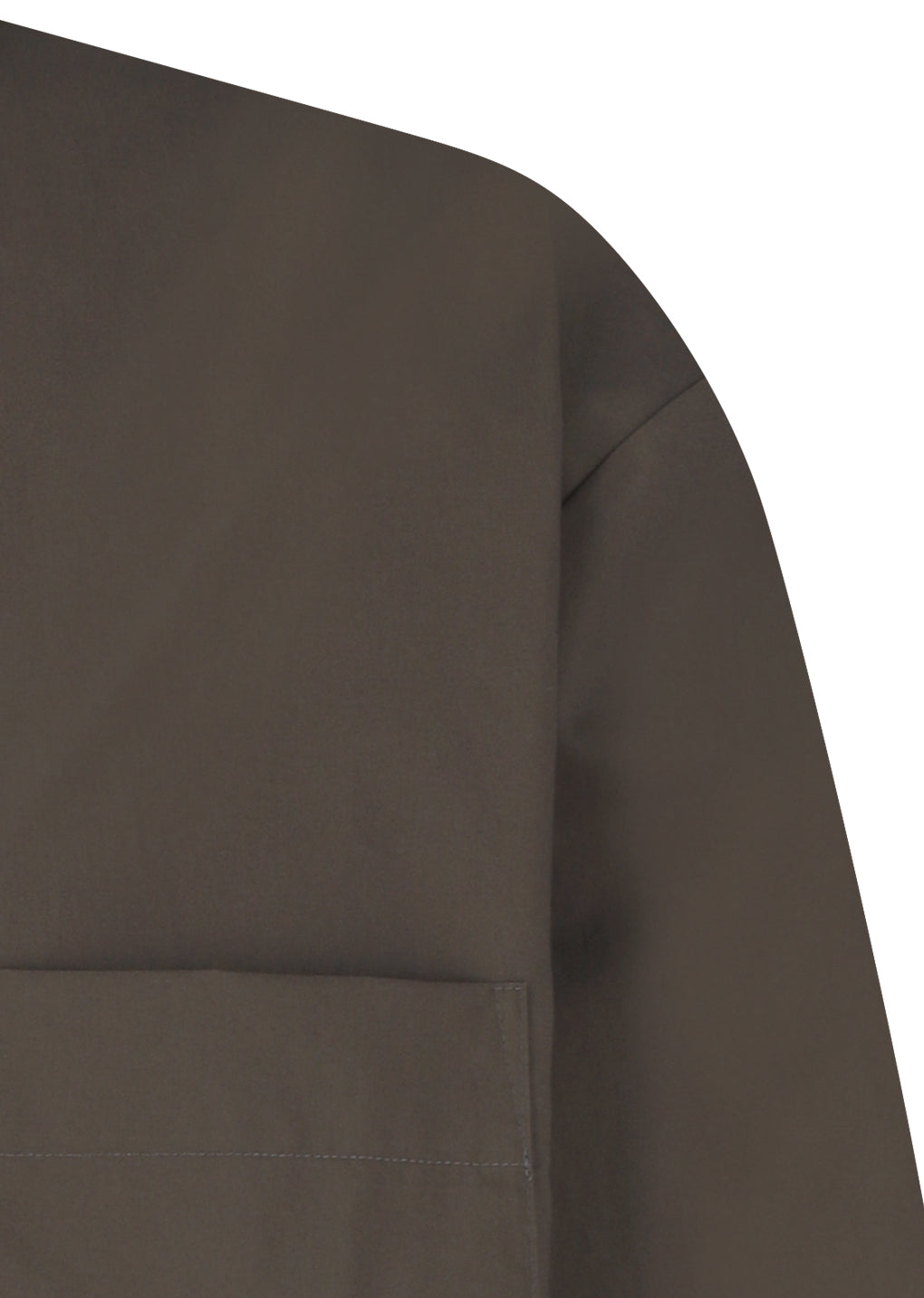 square pocket oversized shirts, brown