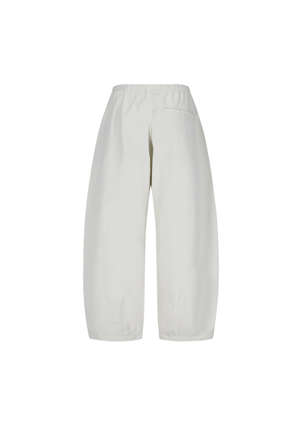 drawstring wide fatigue pants, ecru