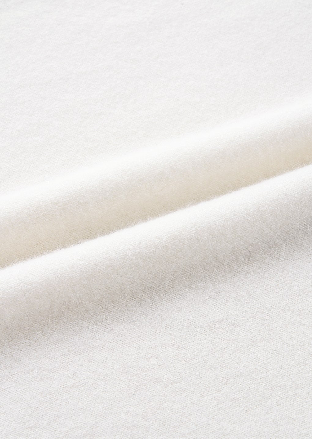 cashmere easy crewneck knit, ivory