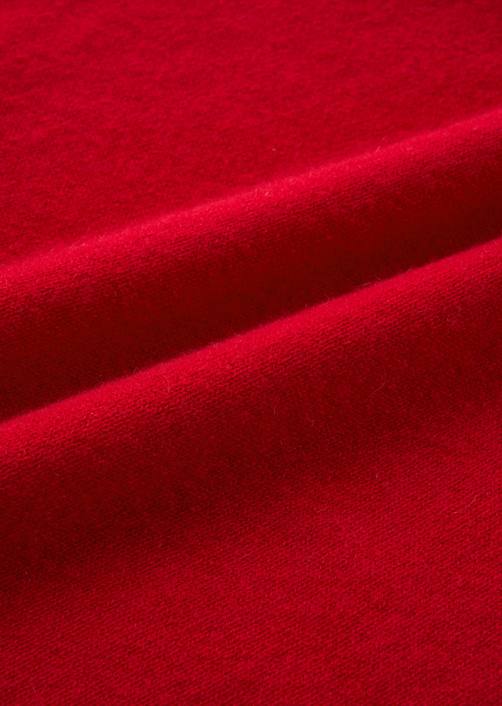 cashmere crewneck cardigan, red