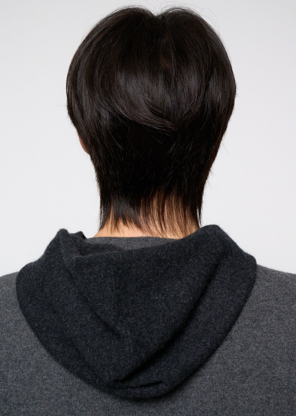 cashmere balaclava scarf, charcoal
