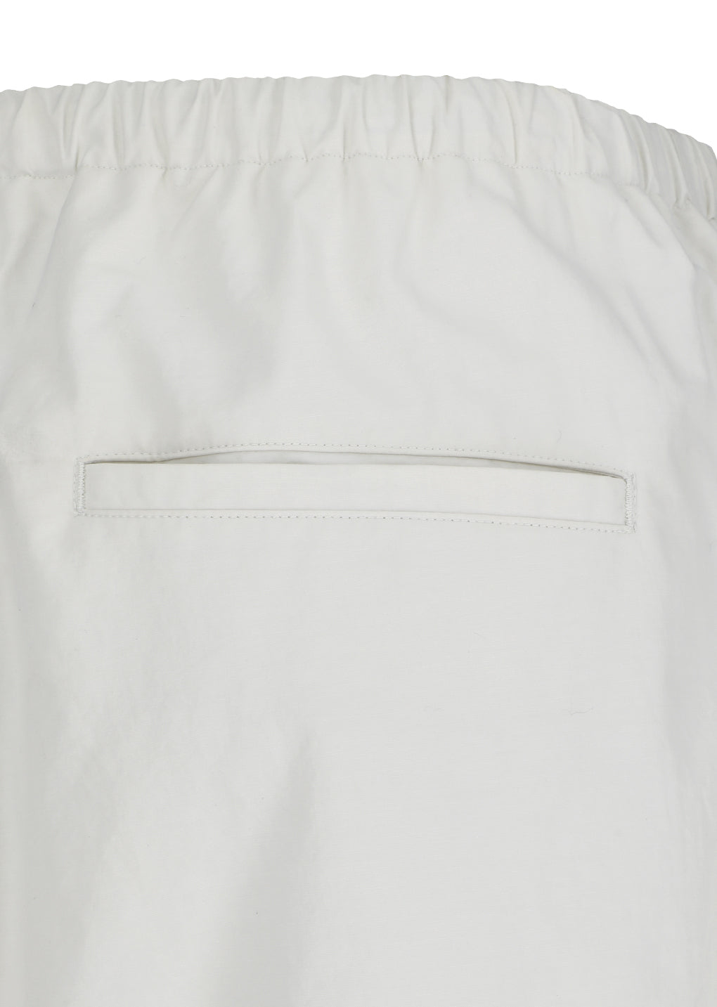 drawstring wide fatigue pants, ecru