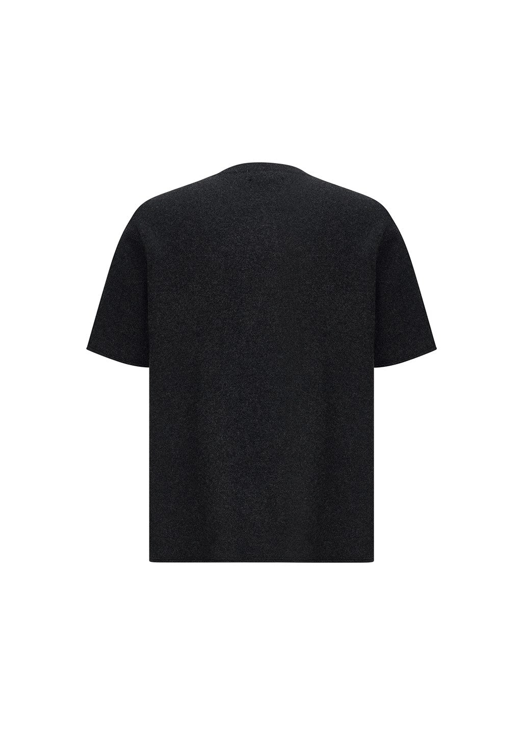 cashmere easy half sleeve knit, charcoal