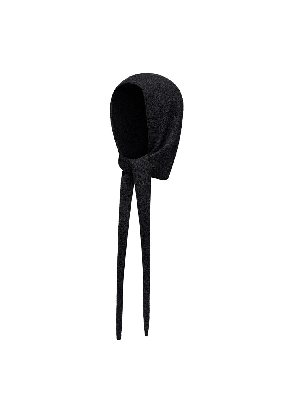 cashmere balaclava scarf, charcoal