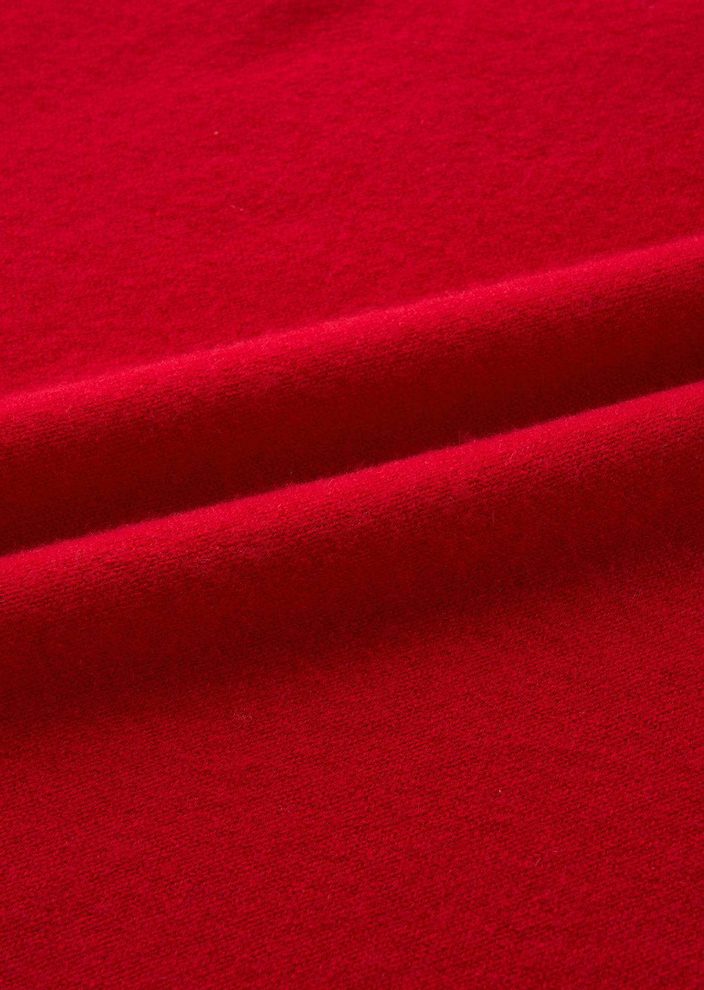 cashmere crewneck knit, red