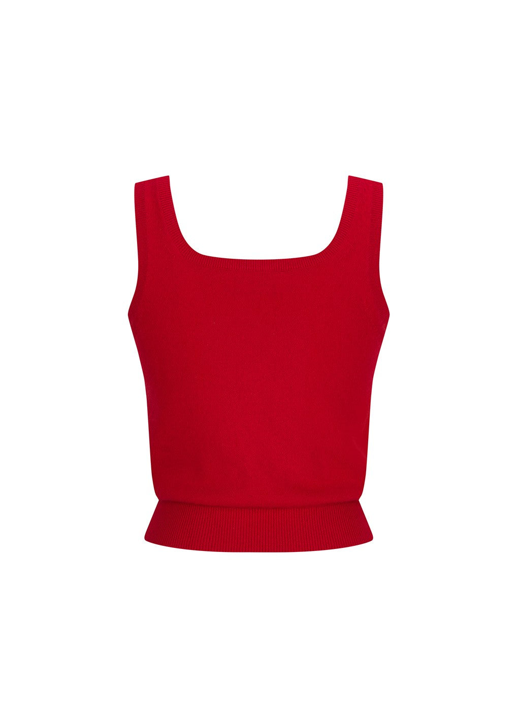 cashmere button up u-neck vest, red hover