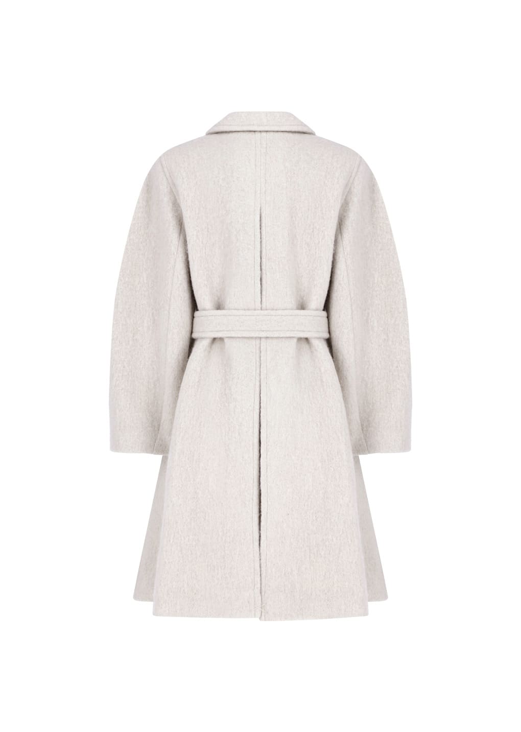 alpaca raglan coat, ivory