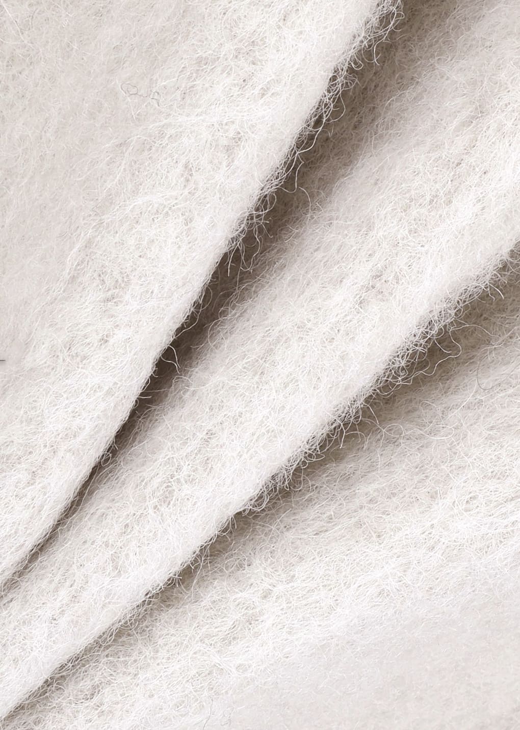 alpaca raglan coat, ivory