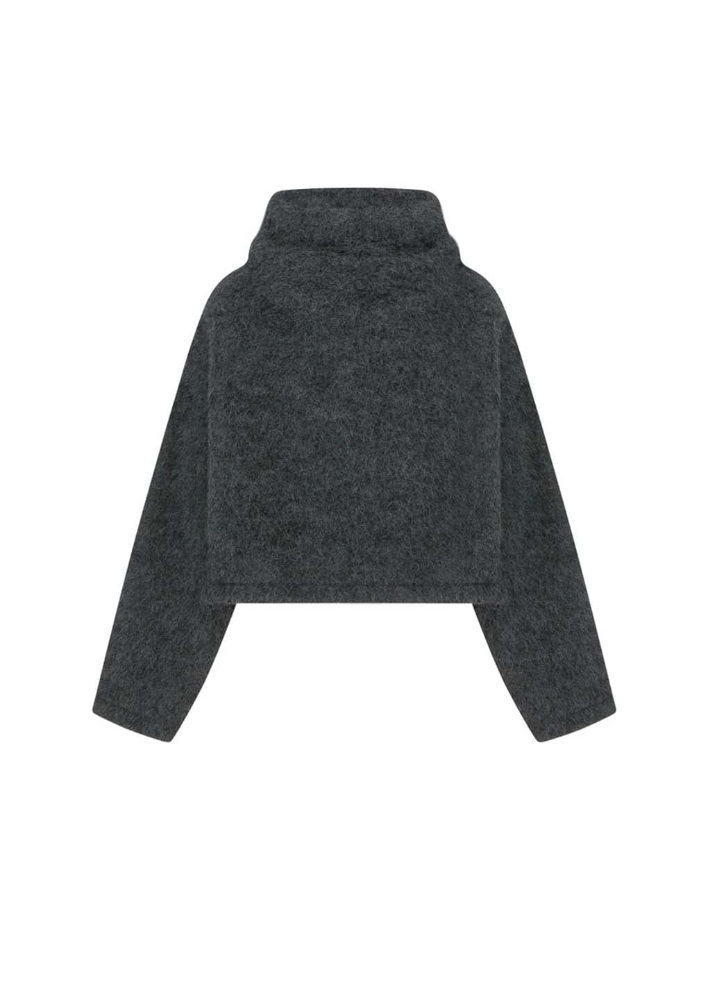 alpaca top, charcoal