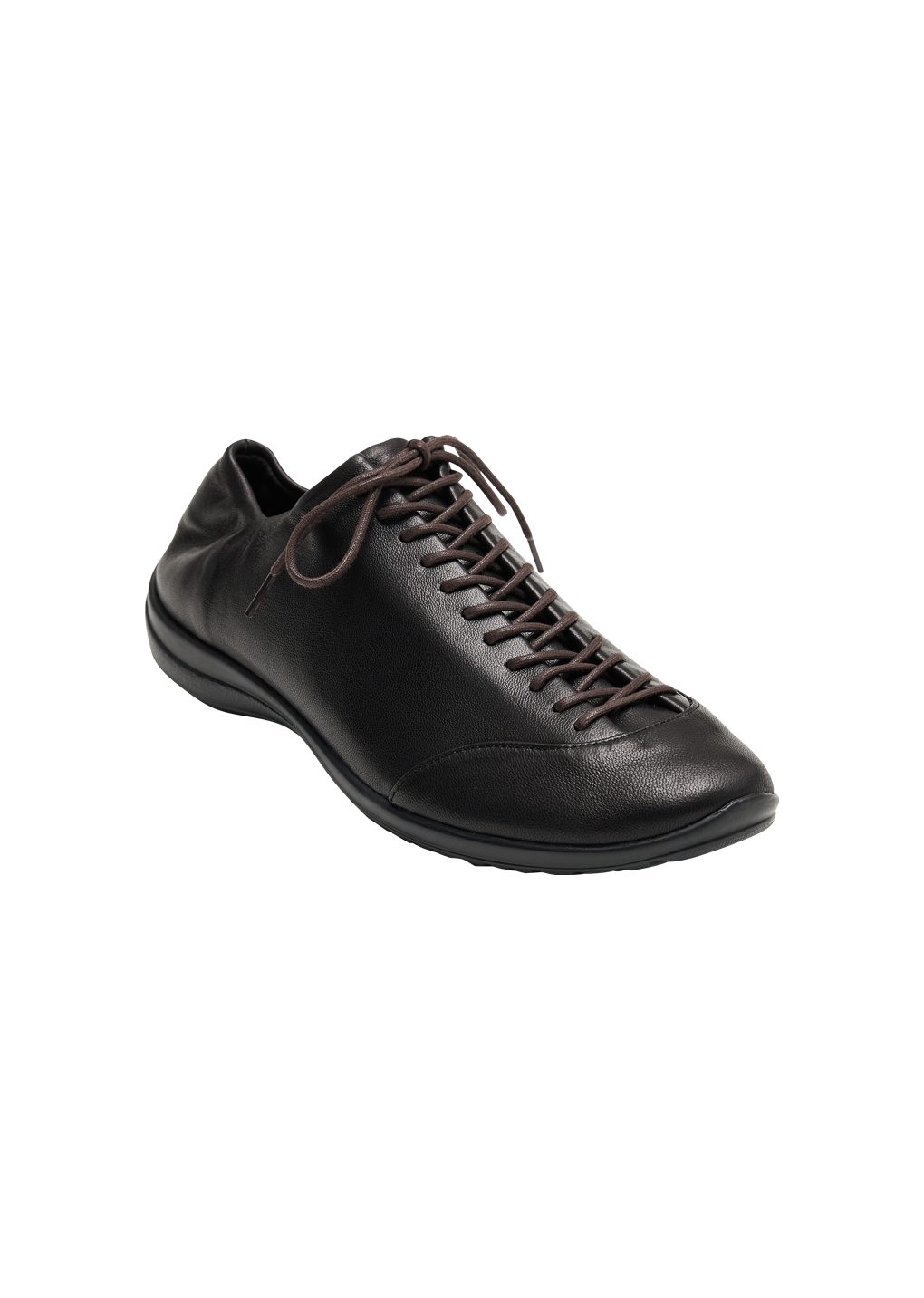 vibram lace-up sneakers, black