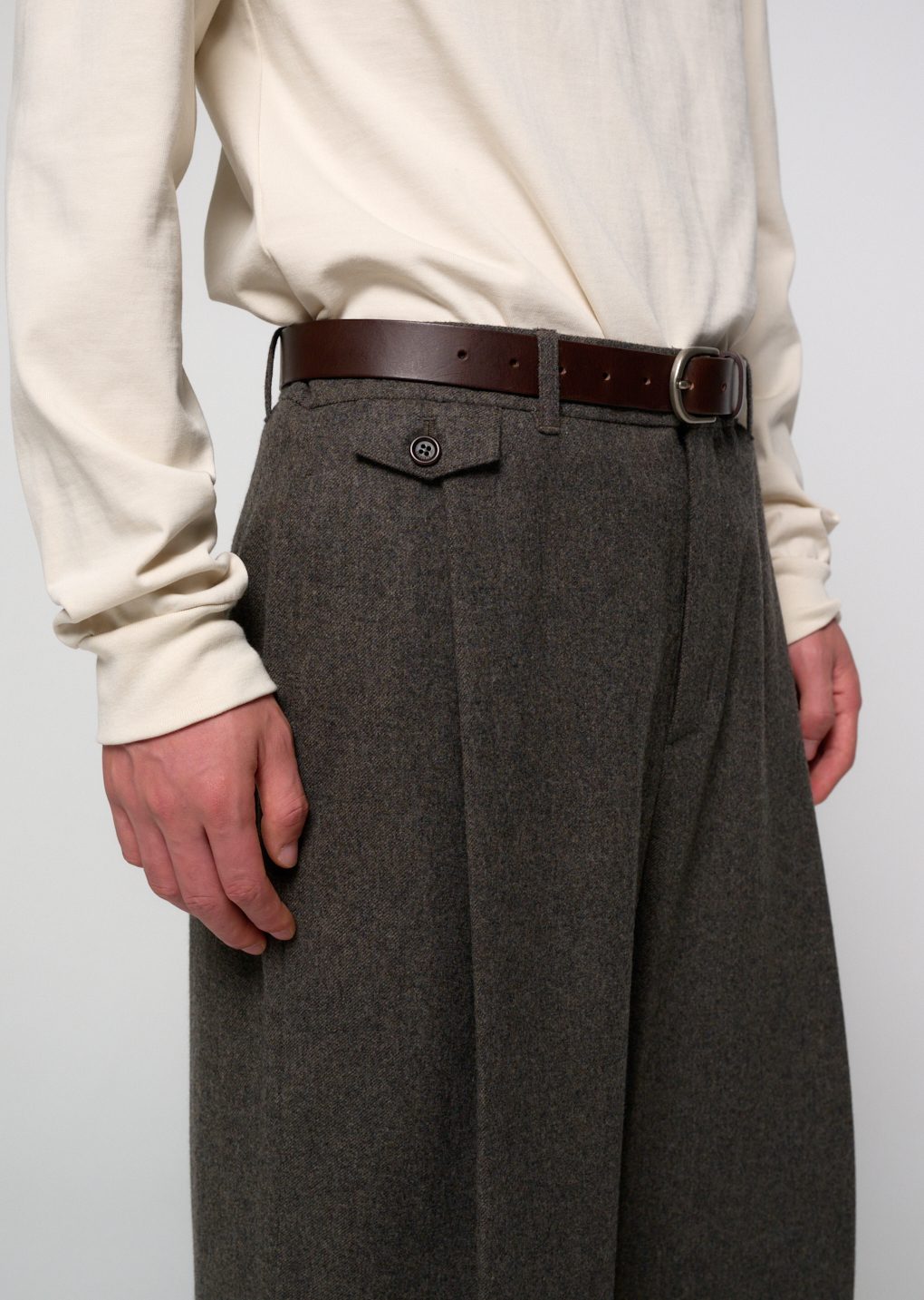 men's classic belt, dark brown