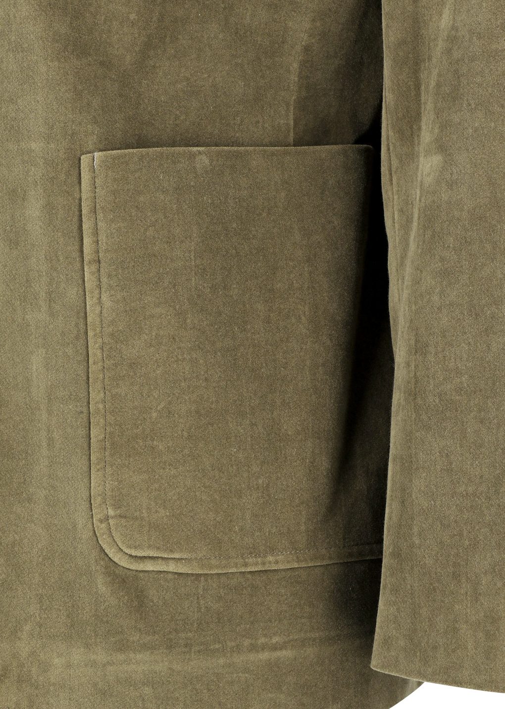 velvet oversized jacket, khaki