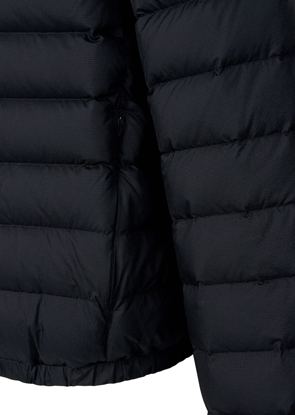 goose down reversible jumper, black