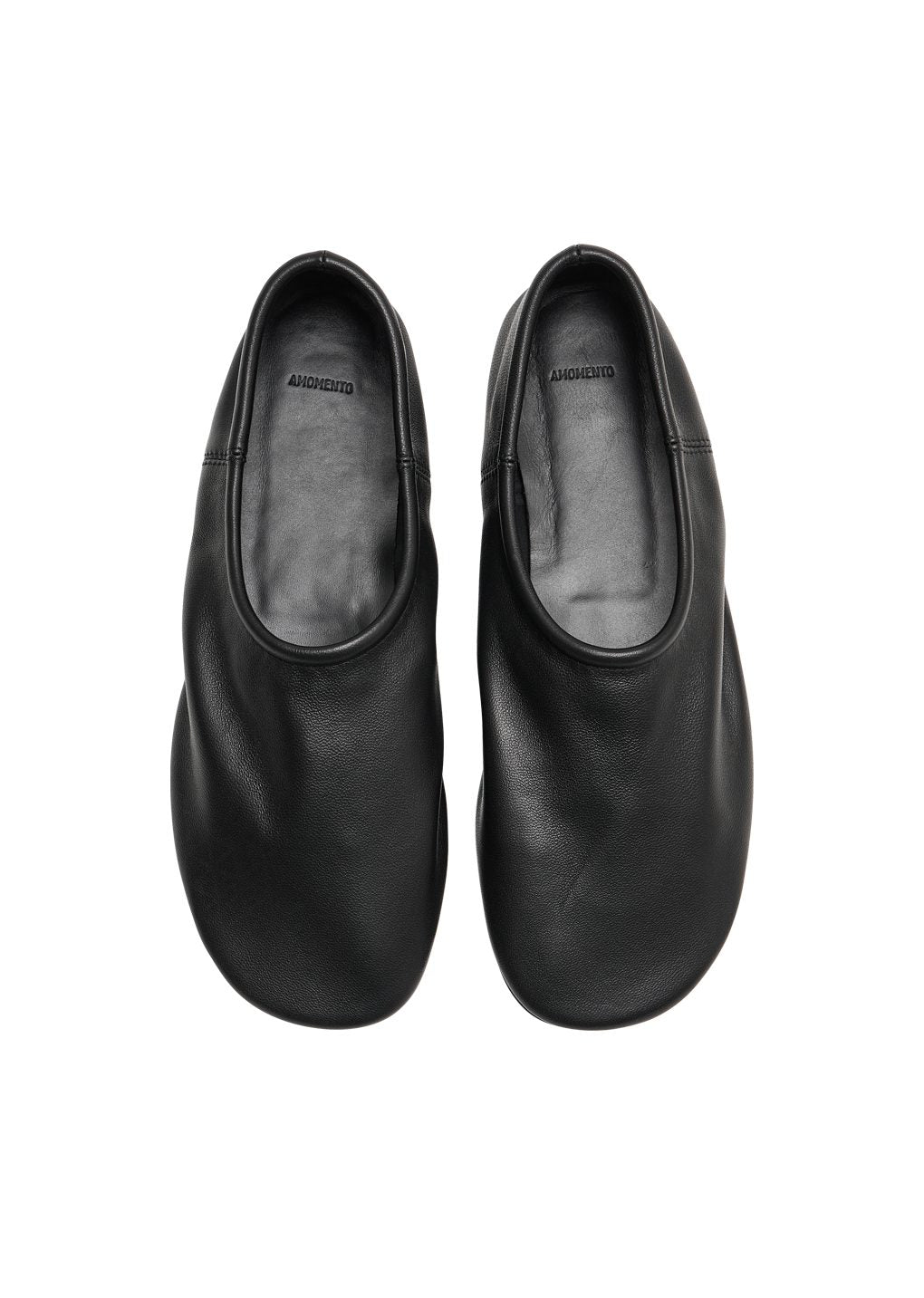 men's lambskin slip on loafer, black