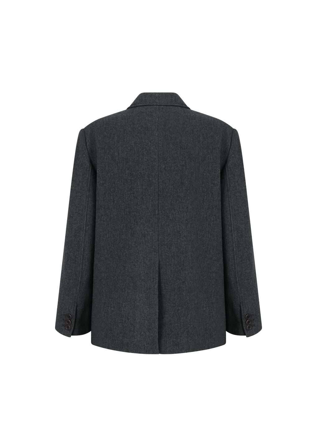 wool oversized jacket, charcoal