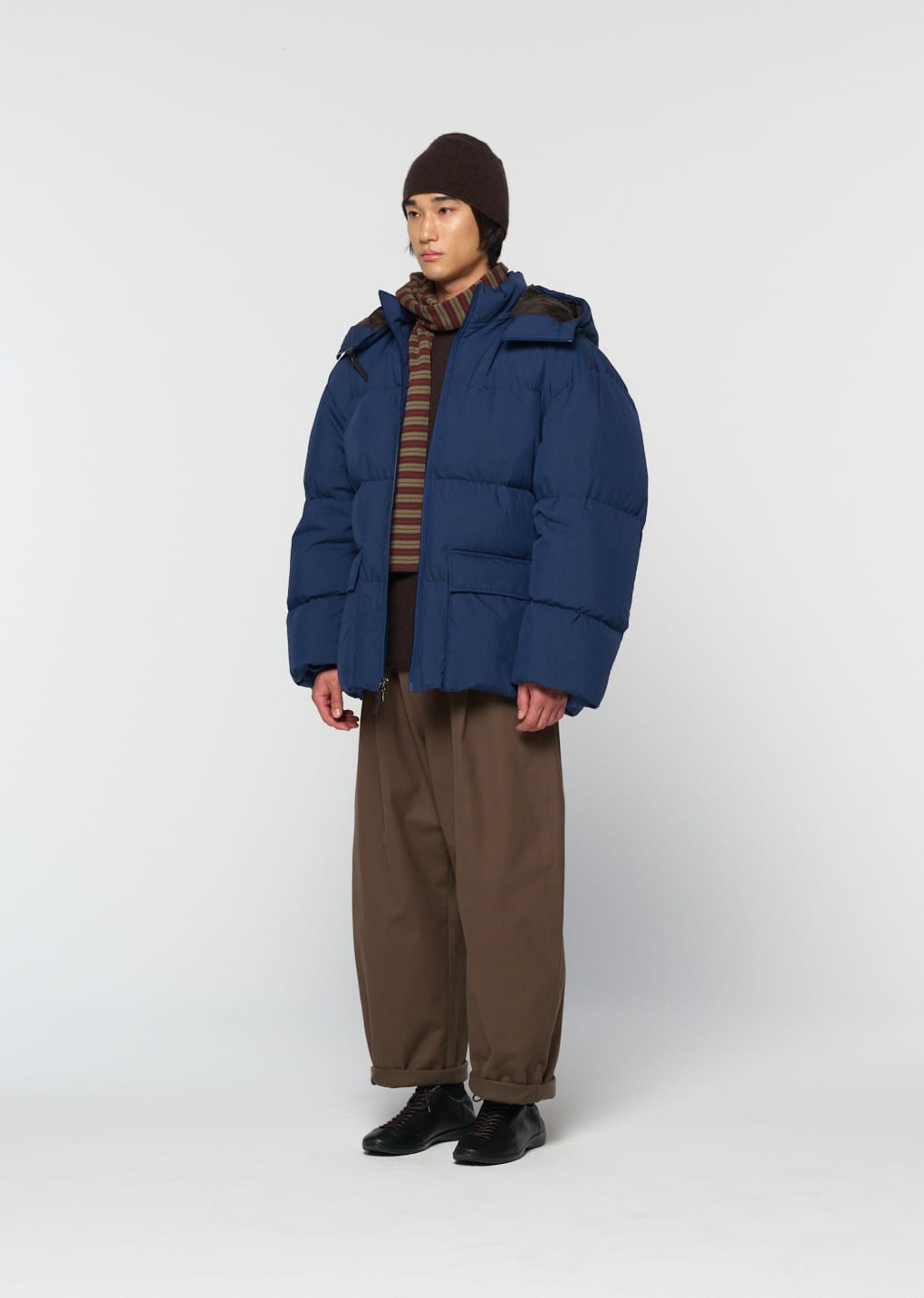 mid down puffer, blue
