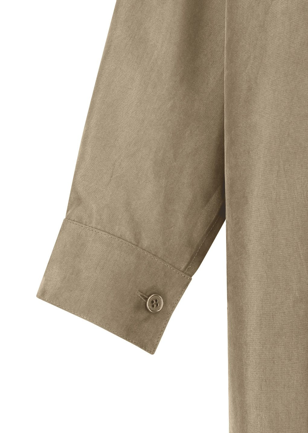cupro shirt, khaki