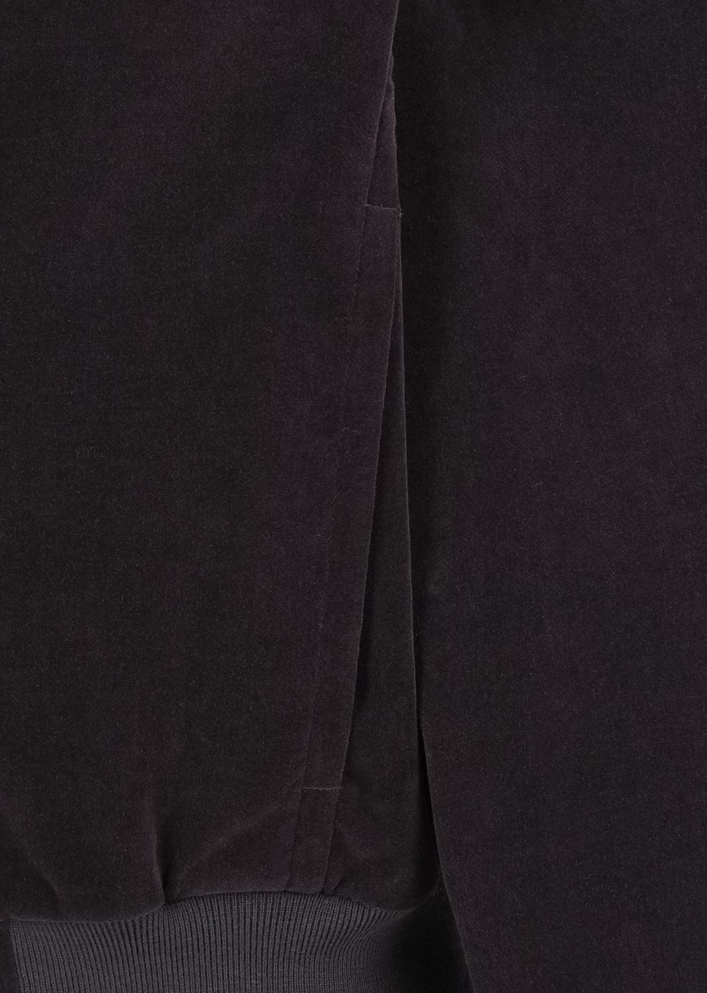 velvet zip up jumper, black