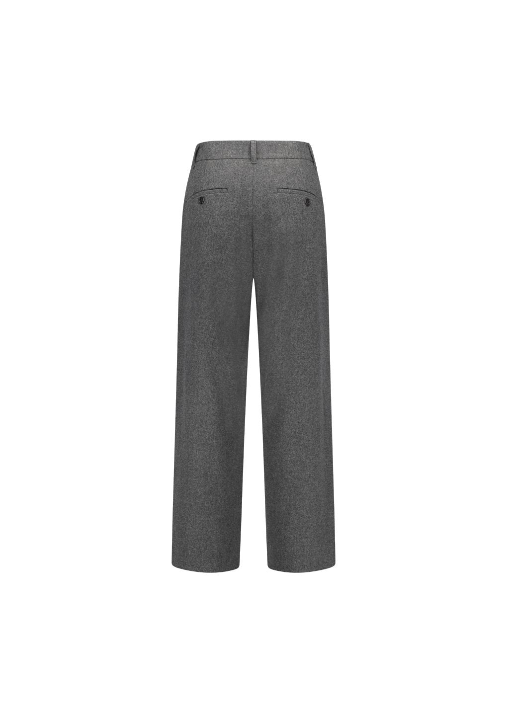 tapered wool pants, charcoal