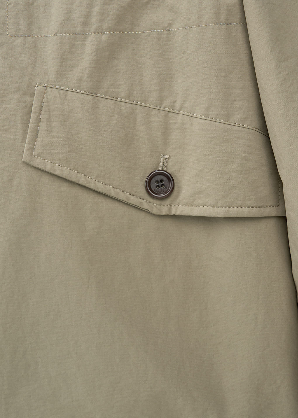 padded shearling parka, khaki