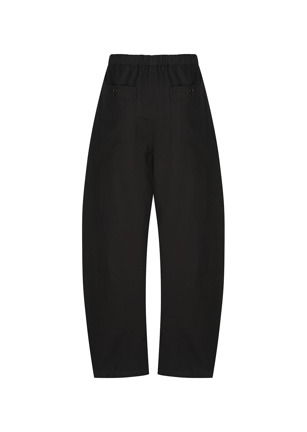 cotton banding pants, black