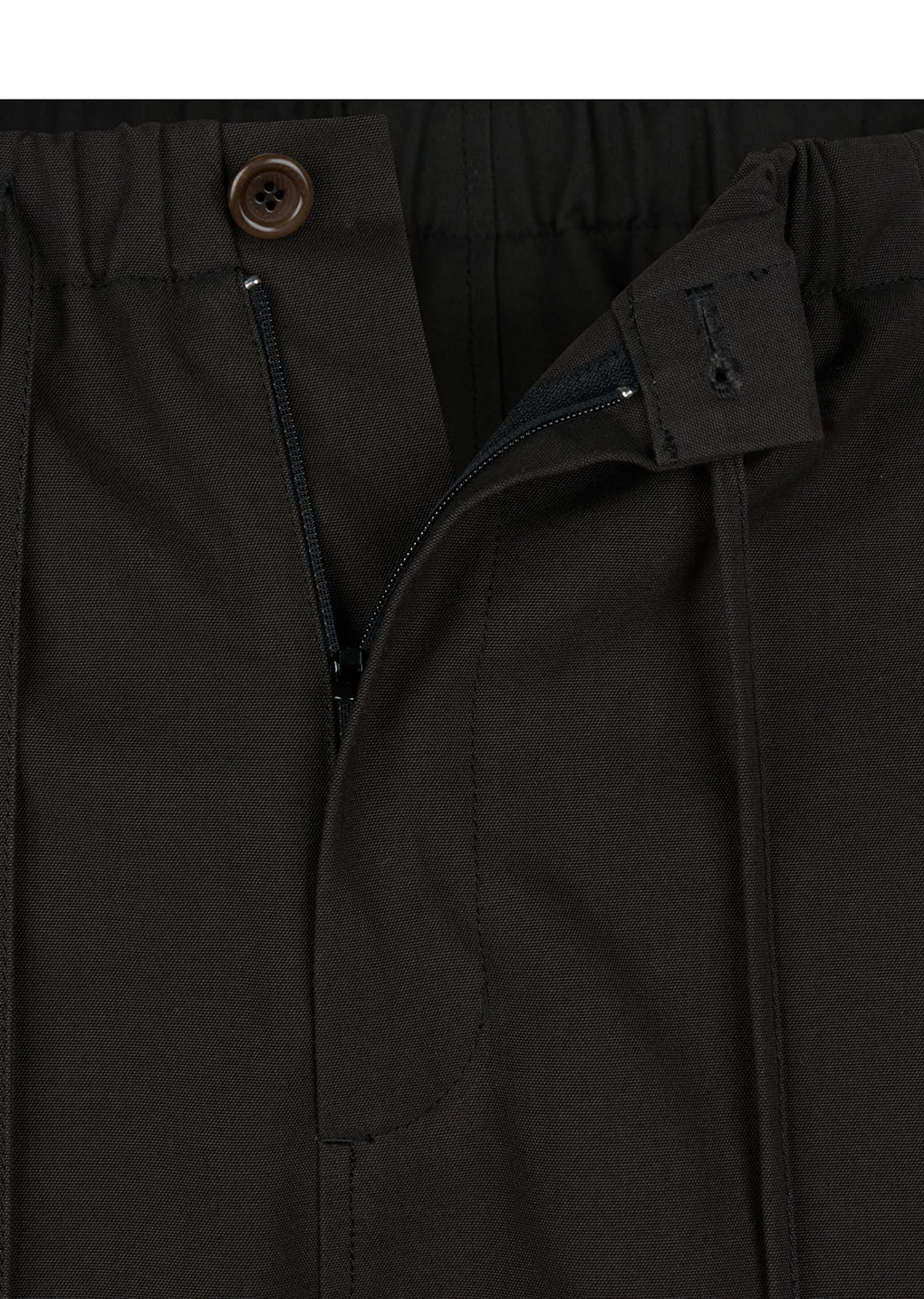 cotton banding pants, black