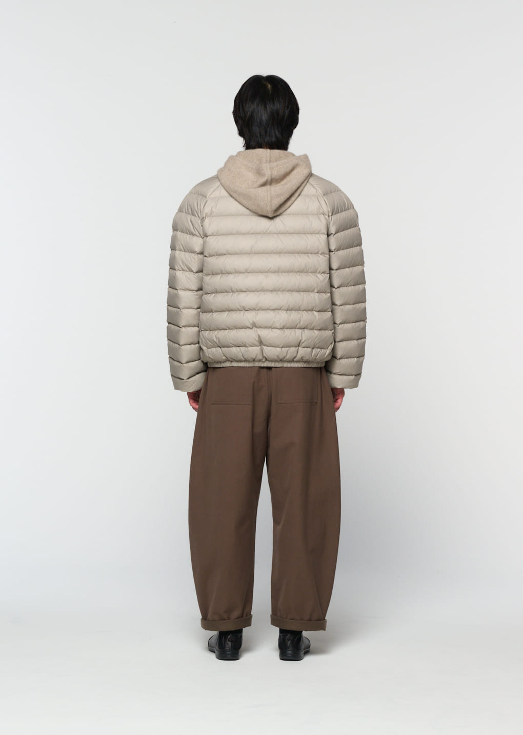 cotton banding pants, brown