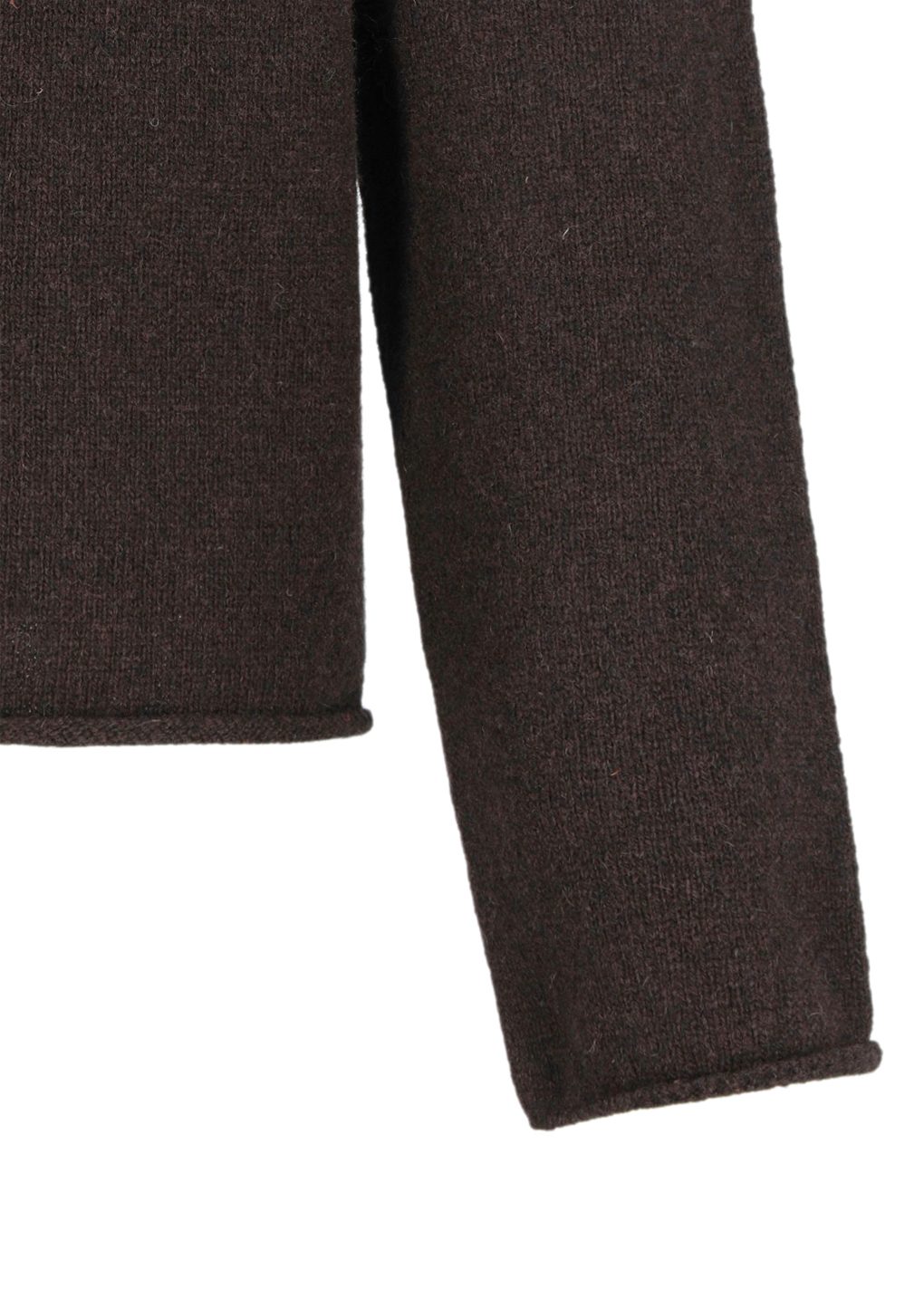 flower jacquard knit top, brown