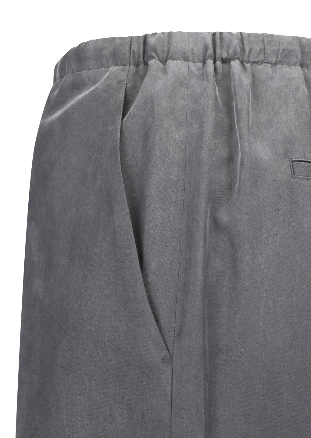 cupro banding pants, grey
