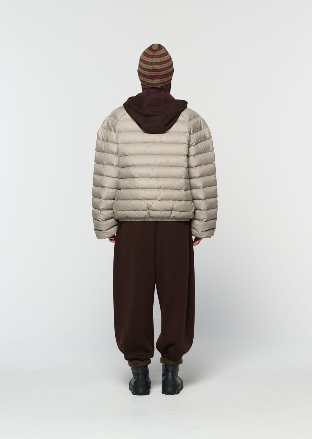 easy wool pants, brown