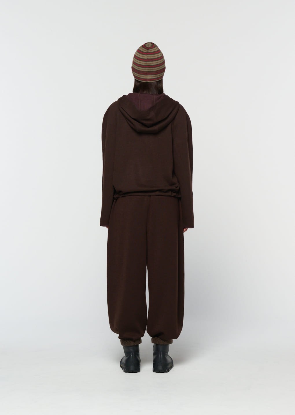 easy wool jumper, brown