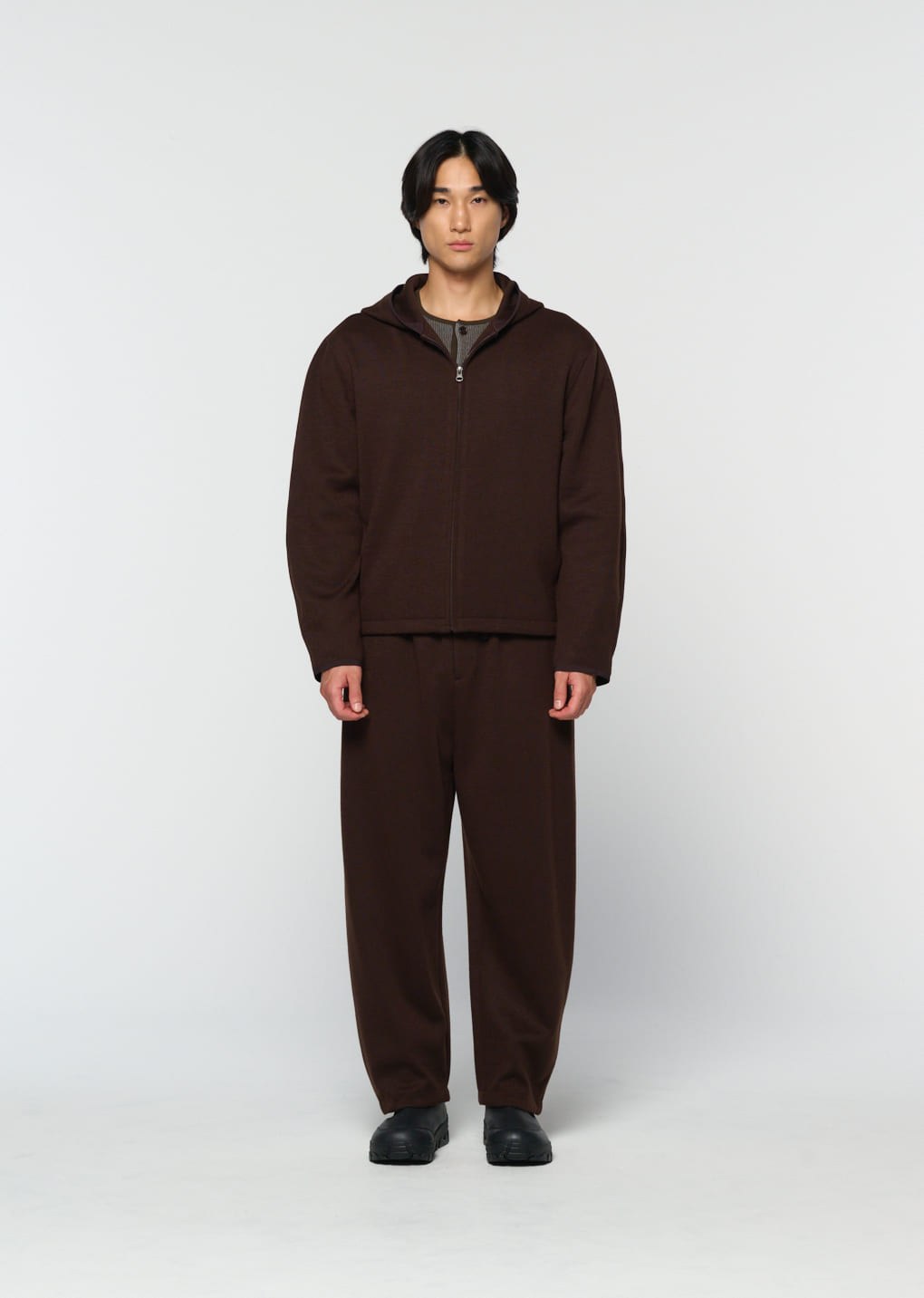 easy wool jumper, brown
