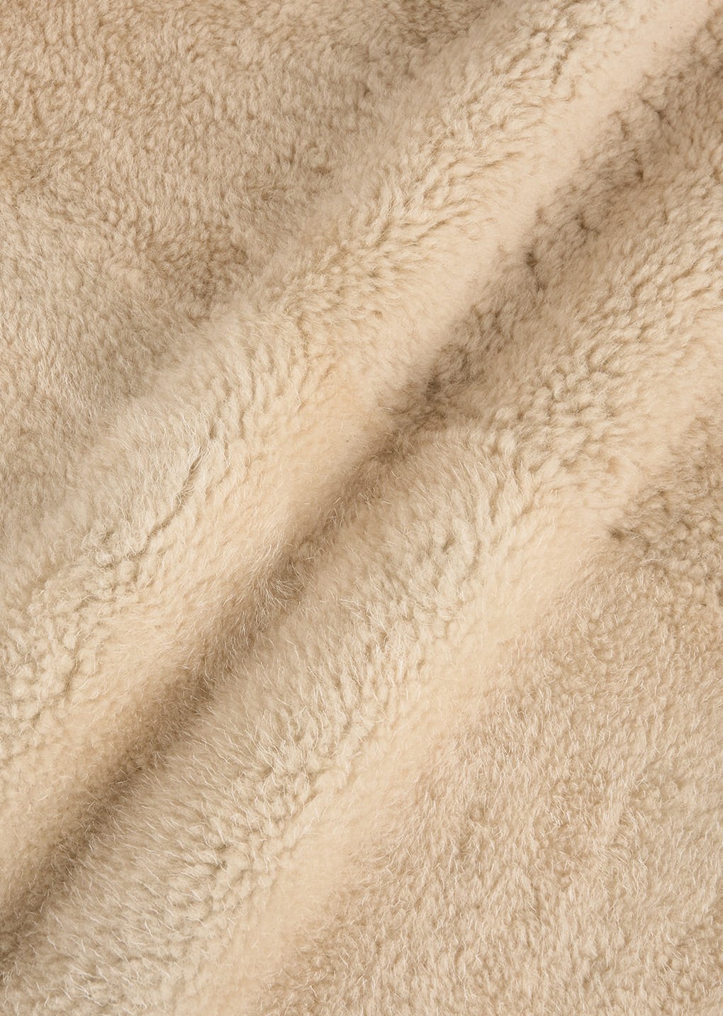 lambskin shearling jumper, khaki