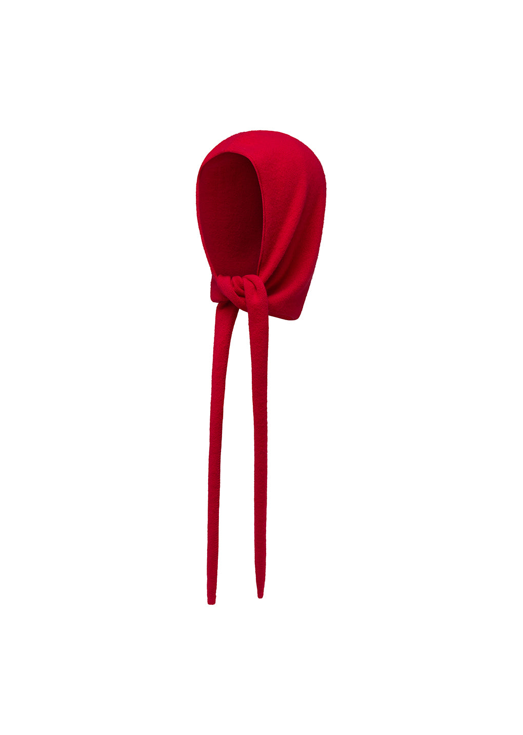 cashmere balaclava scarf, red hover