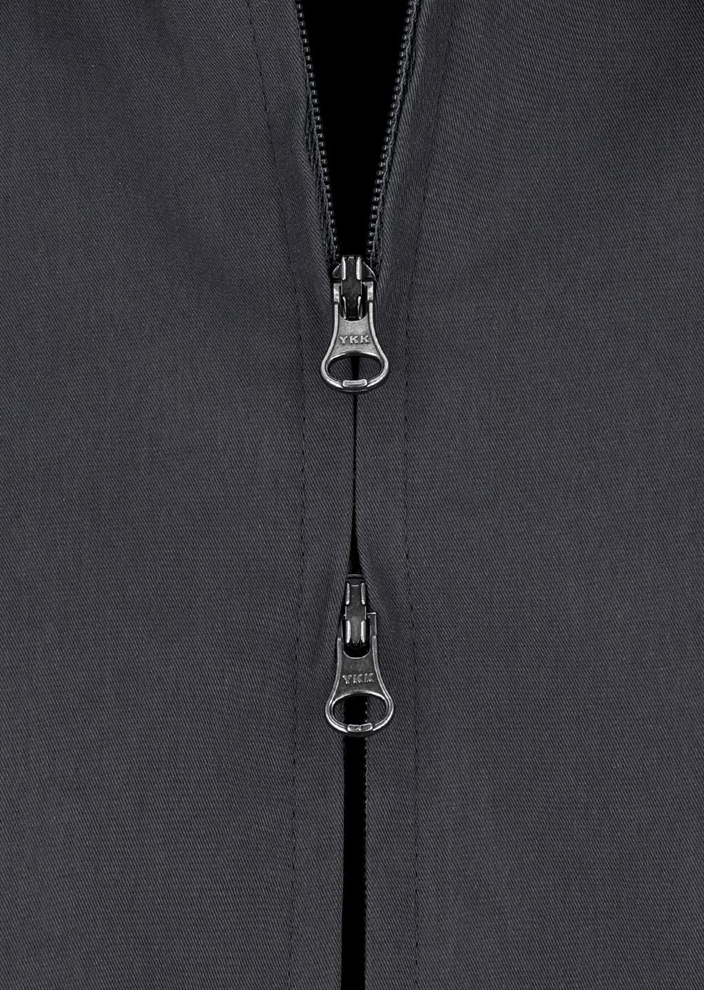 cotton nylon blouson, charcoal