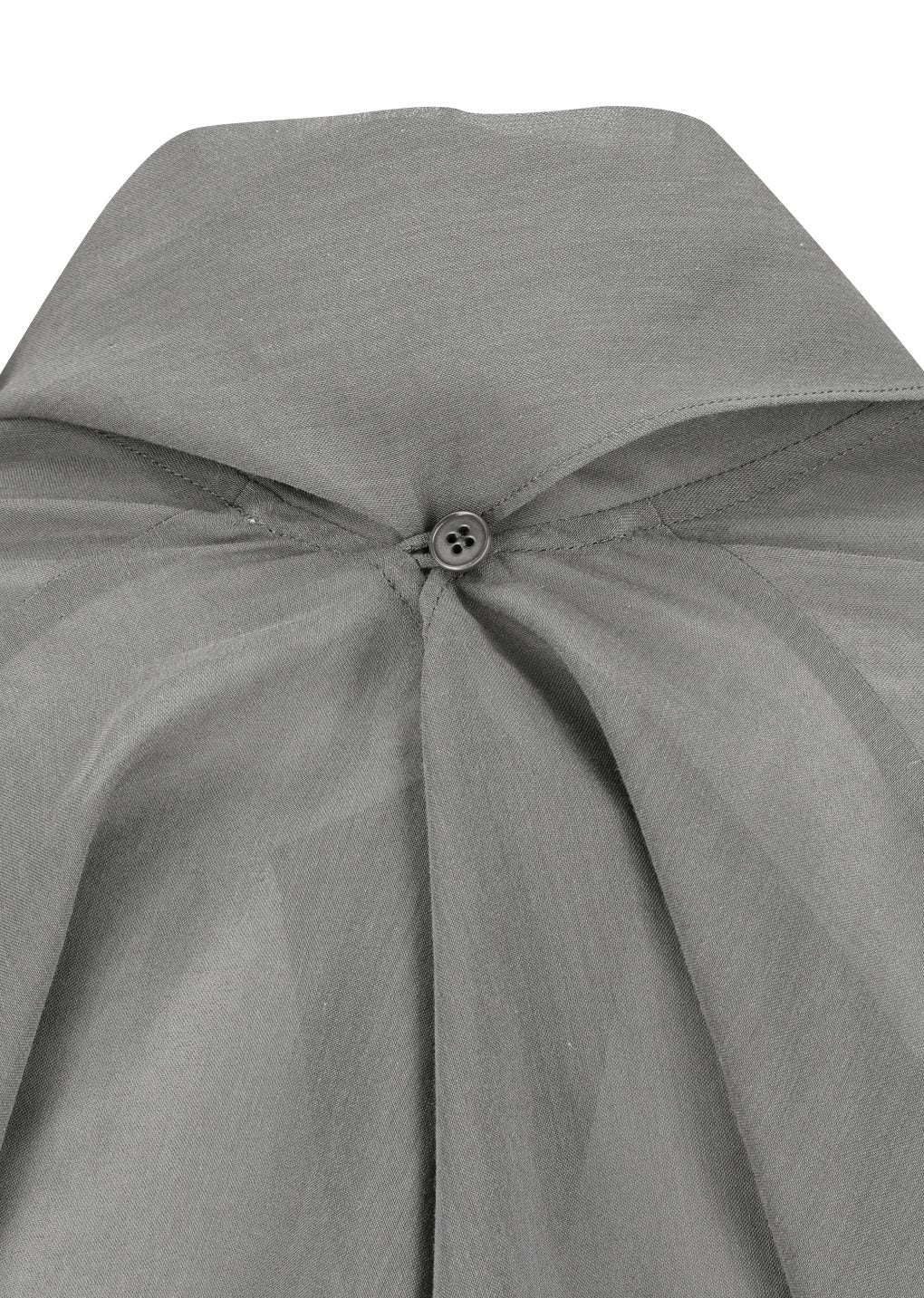 sheer cotton scarf top, grey