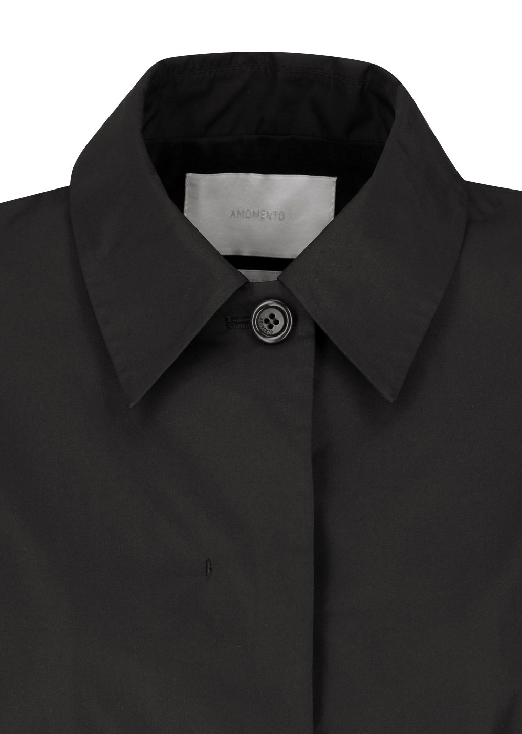 silk taffeta jacket, black