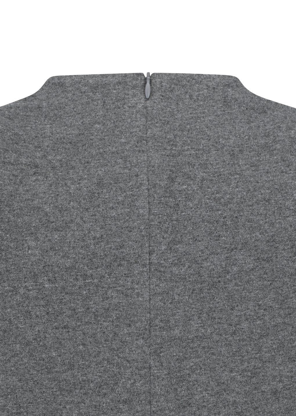 jersey padded mini dress, charcoal