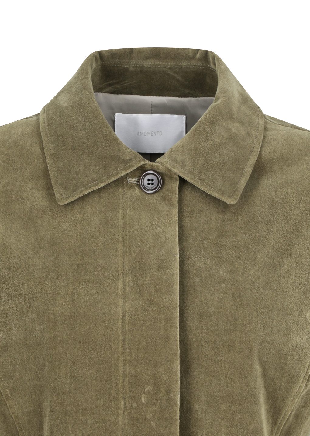 velvet jacket, khaki