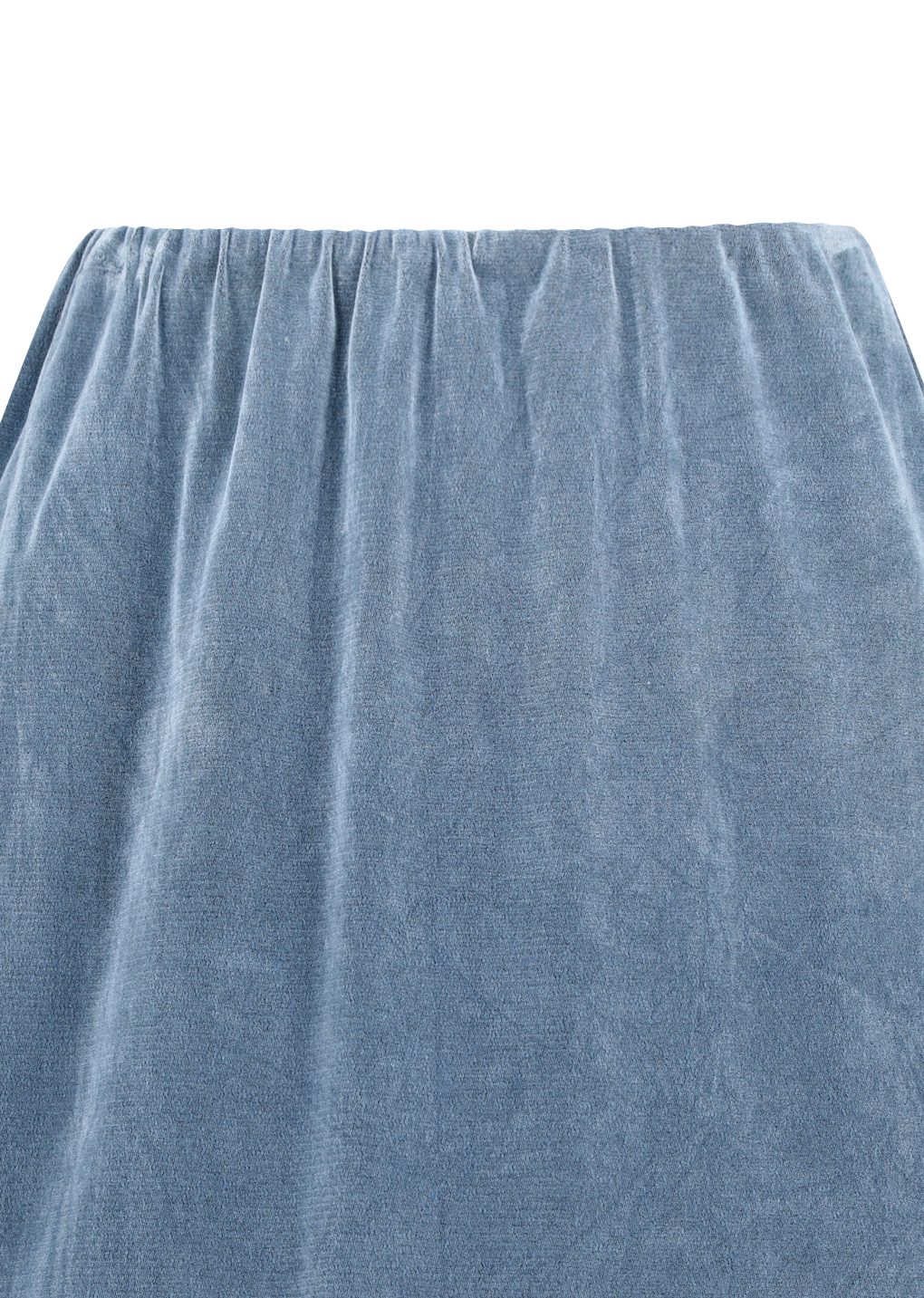 slim banding skirt, blue