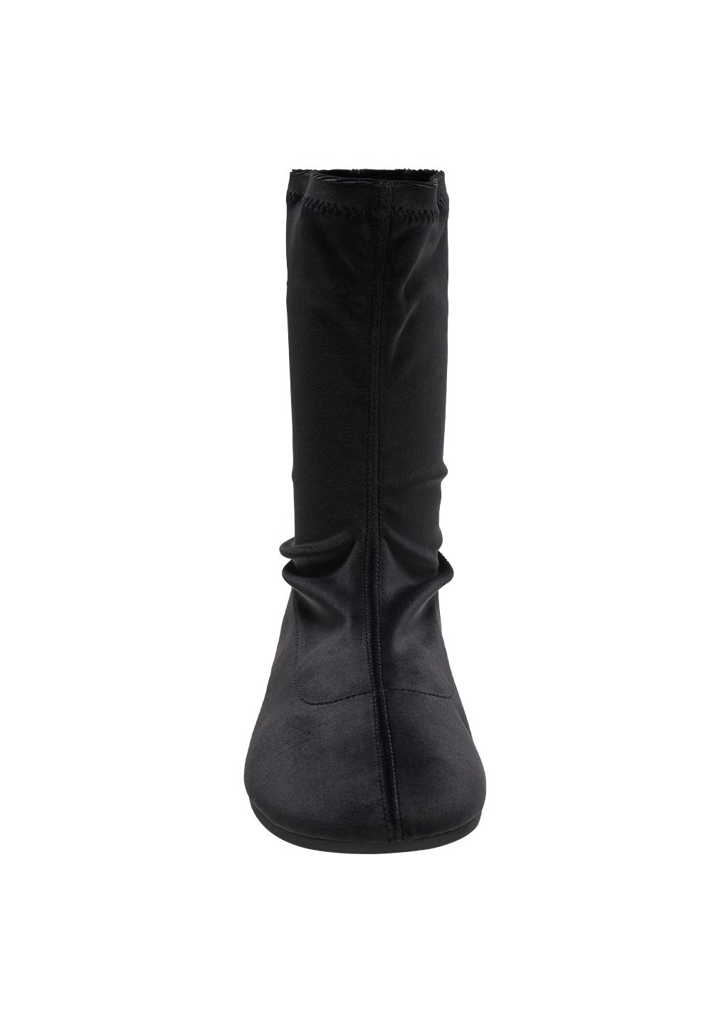 velvet socks boots, black