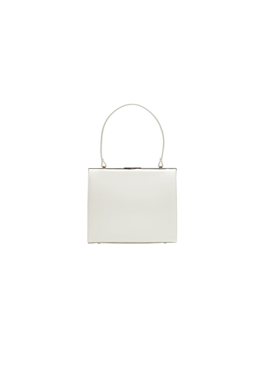 classic frame bag, white